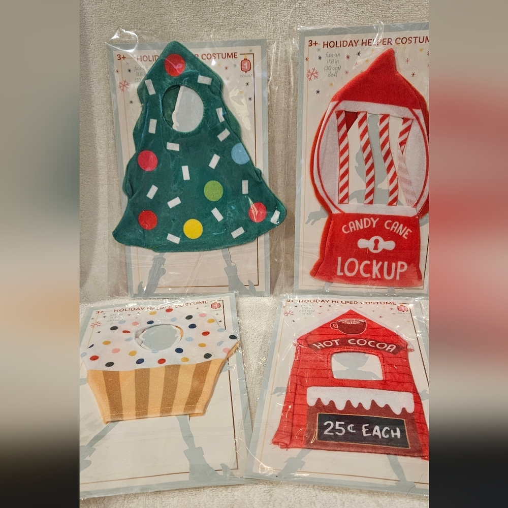 HOLIDAY ELF DOLL COSTUMES